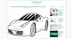 Desktop Screenshot of mylovelycar.com
