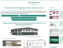 Tablet Screenshot of mylovelycar.com